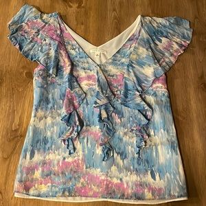 Banana Republic Silk Watercolor Top
